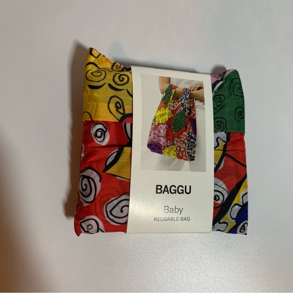 Baggu x Mara Hoffman Baby Baggu Reusable Tote Bag FloralBrand New - Picture 2 of 3